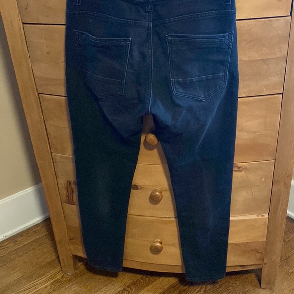 Zara Jeans Zara Mens Narrow Skinny Leg Black Jean In A Very Soft Cotton Blend Fabric Sz 34